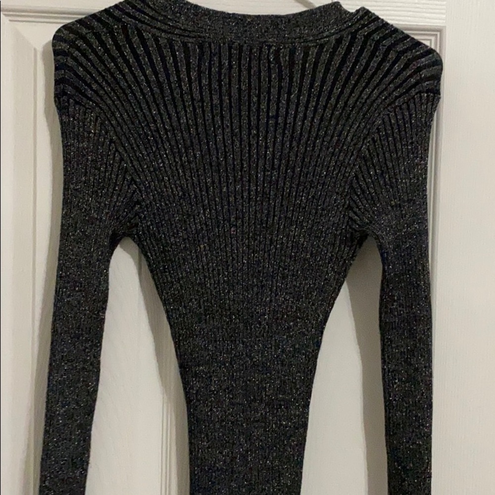 Row A Metallic Ribbed Dress - Picture 2 of 4